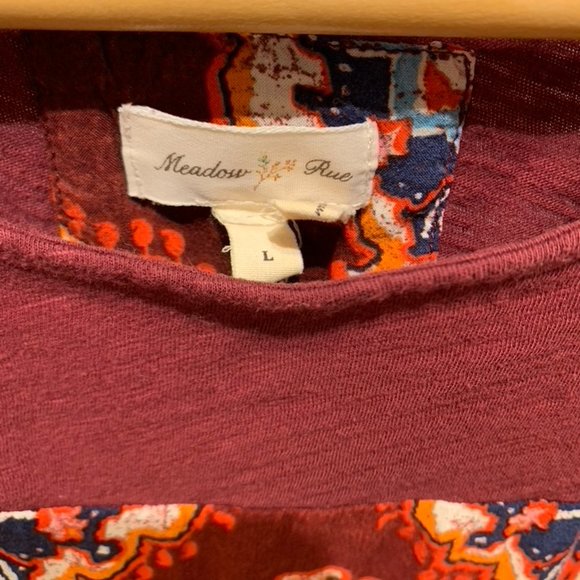 Meadow Rue from Anthropologie tunic top Size Large - Picture 3 of 4